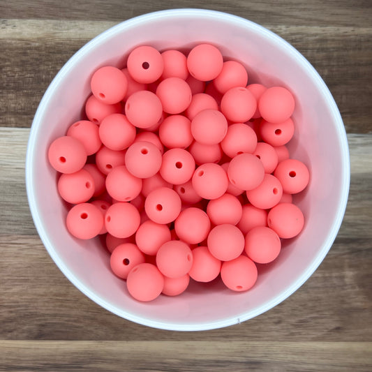 Orange Sherbet- 12mm Solid Round