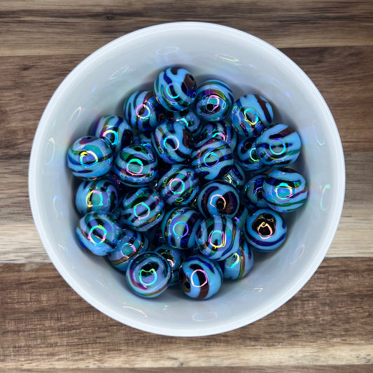 16mm Blue Zebra Stripe