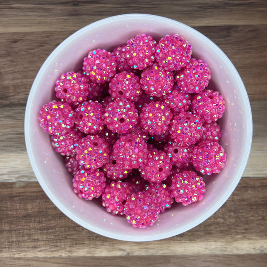 16mm Hot Pink Rhinestone