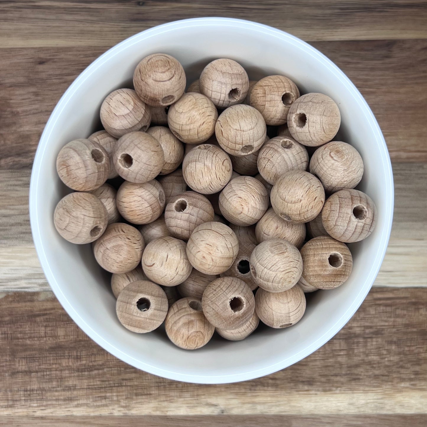 16mm Round Wood Beads