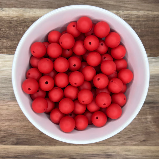 Red- 12mm Solid Round