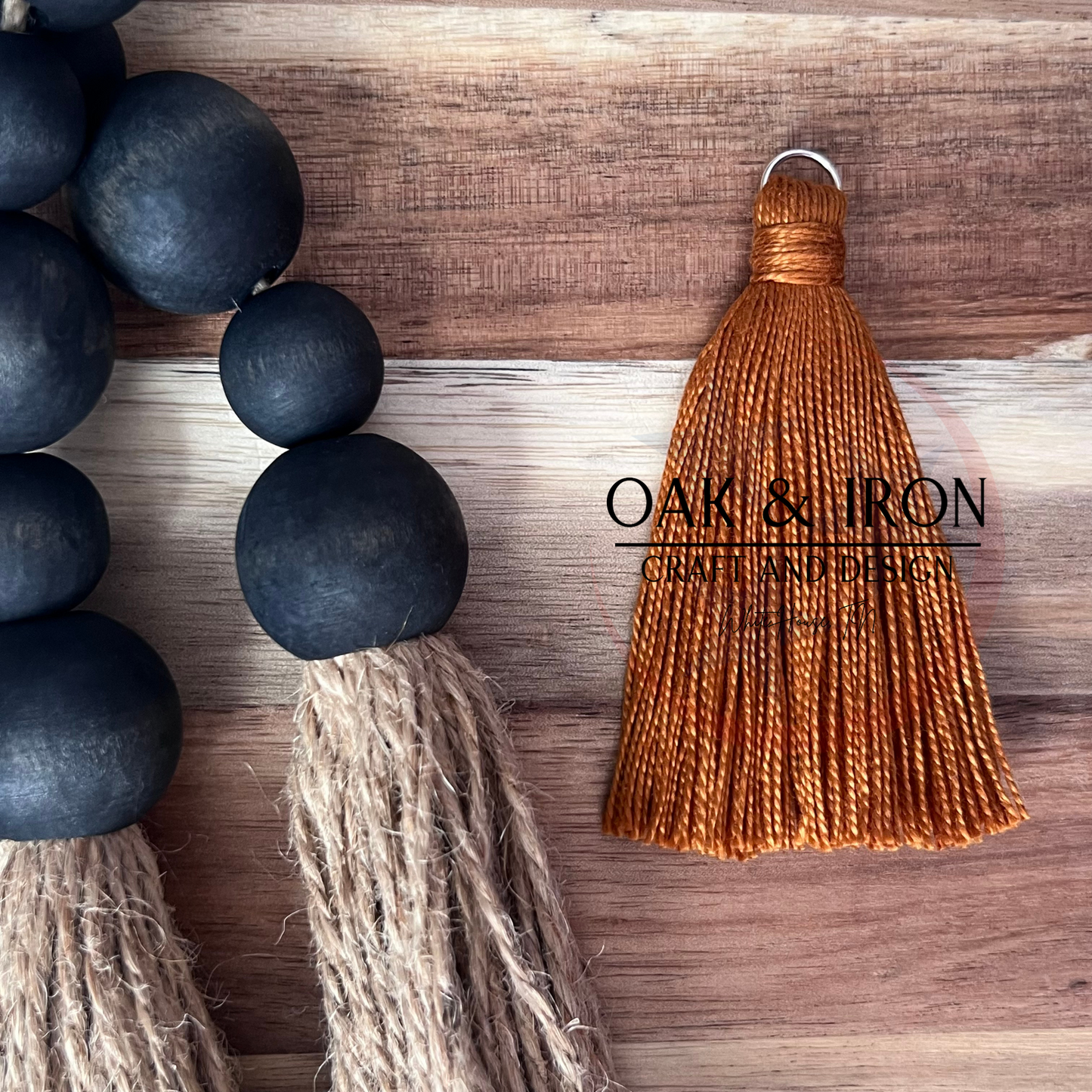 Hand Tied Tassel- Copper