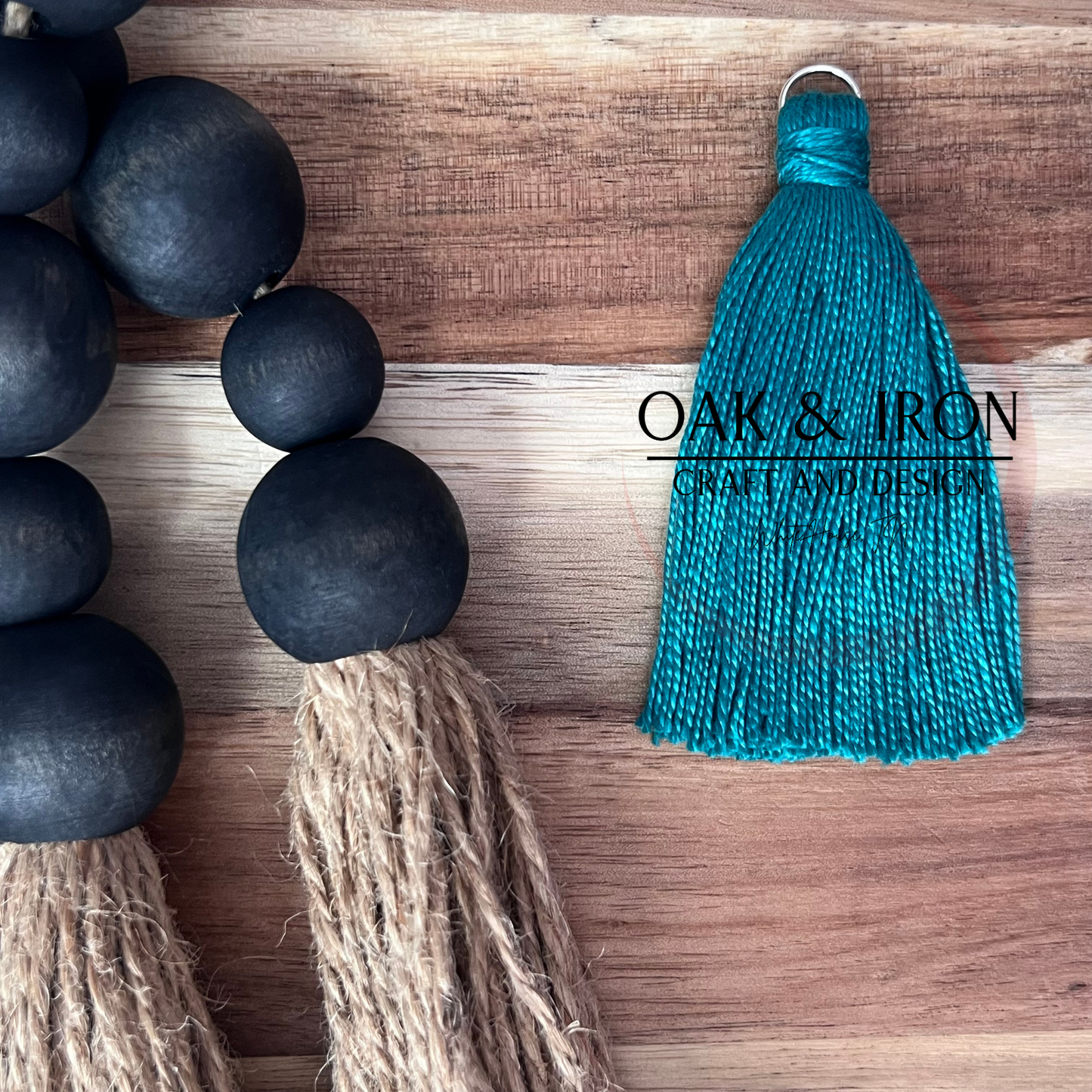 Hand Tied Tassel- Emerald