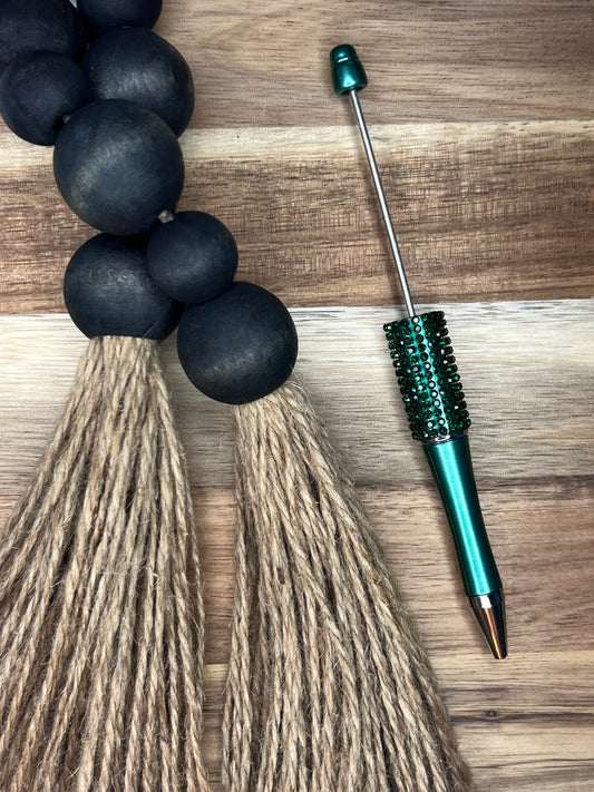 Green Rhinestone Pen