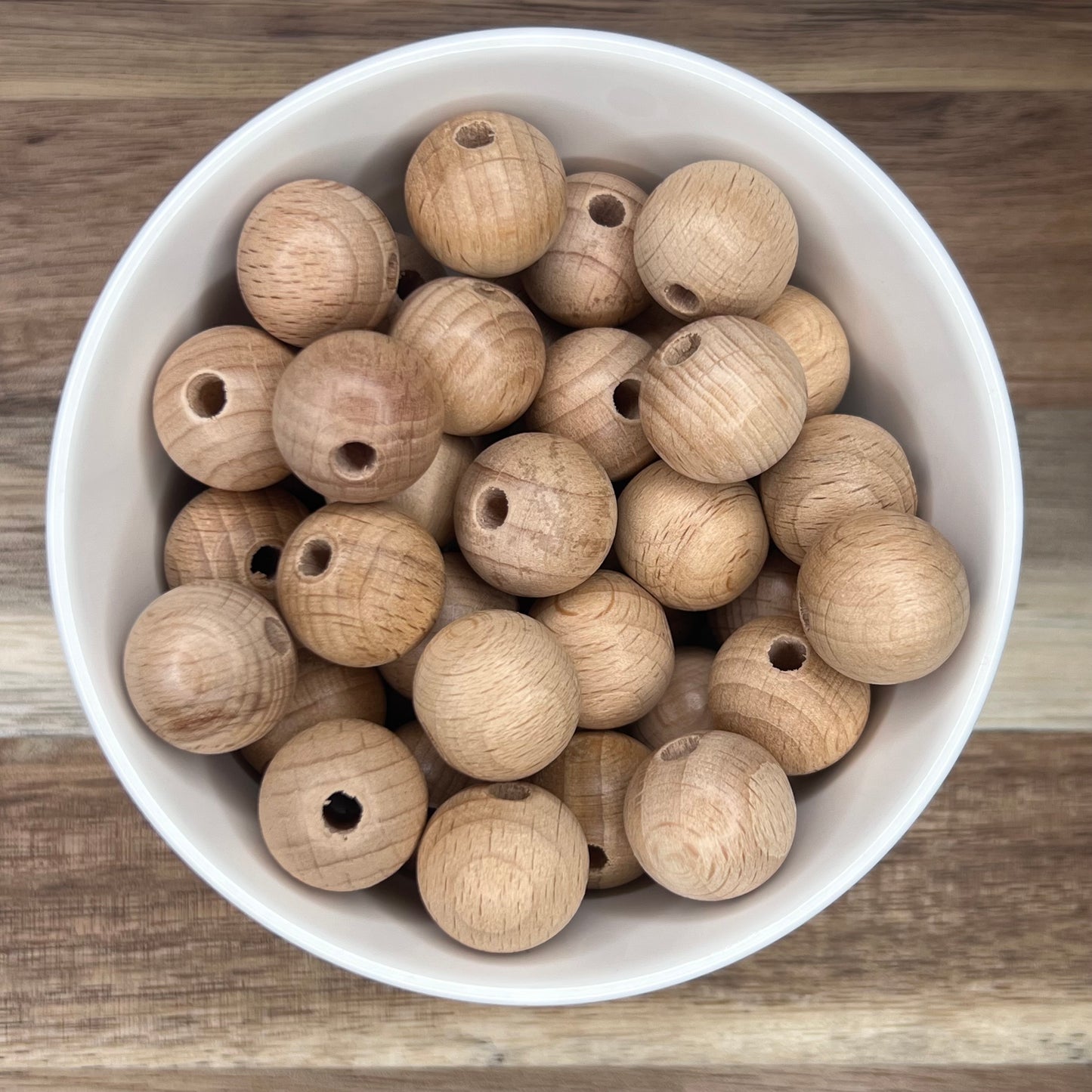 18mm Round Wood Beads