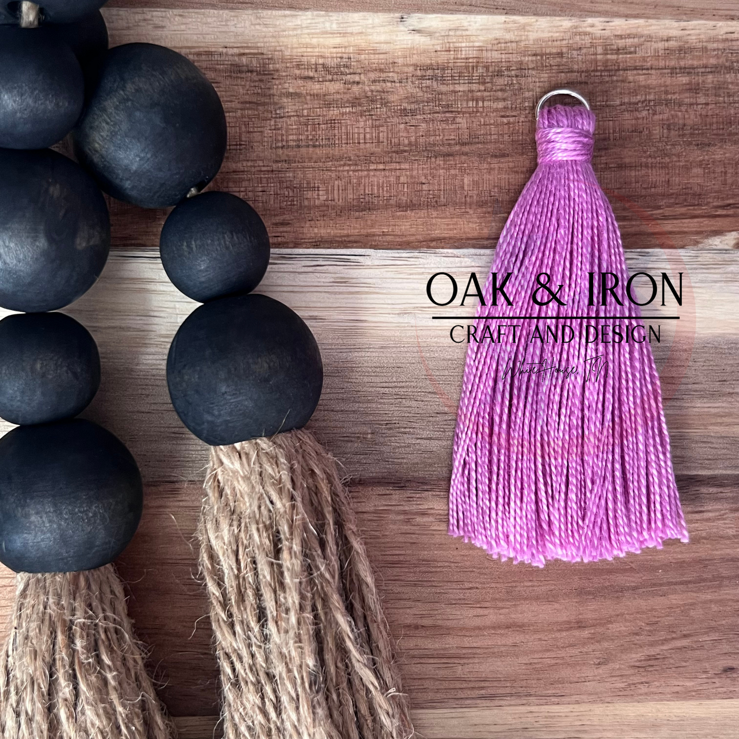 Hand Tied Tassel- Lilac